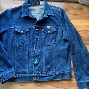 Rustler mens vintage denim jacket L